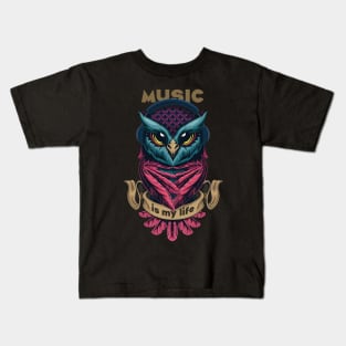 music is my life Kids T-Shirt